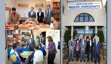La Asociación Nuevo Horizonte recibe al Consejero de Asuntos Sociales de la Comunidad de Madrid y al Alcalde de Las Rozas