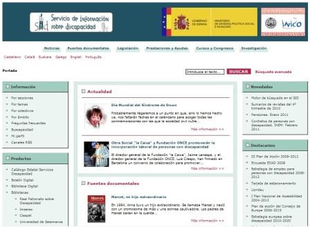 El informe sobre Dependencia, disponible en la web del Servicio de Información sobre Discapacidad (SID)