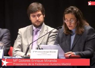Video de las palabras de  Mº Dolores Enrique en las II Jornadas sobre autismo en Madrid Sur