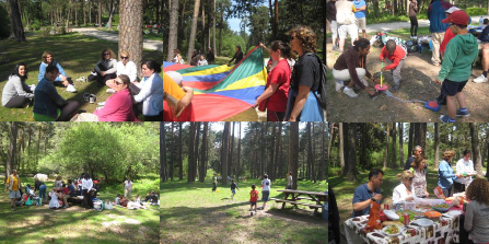 Convivencia de familias y profesionales del Colegio CEPRI en Valsaín, 26 de mayo 2012