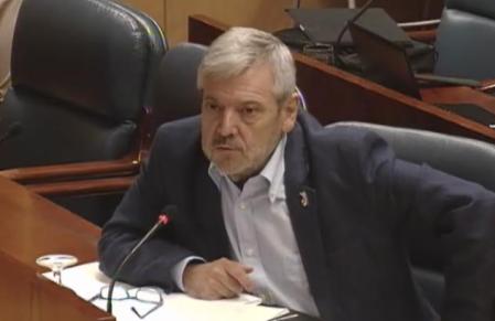 Intervención de Joaquín Sanz Arranz diputado de IU en la Asamblea de Madrid