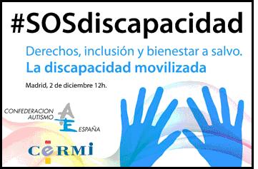 AUTISMO ESPAÑA se suma a la marcha SOS DISCAPACIDAD