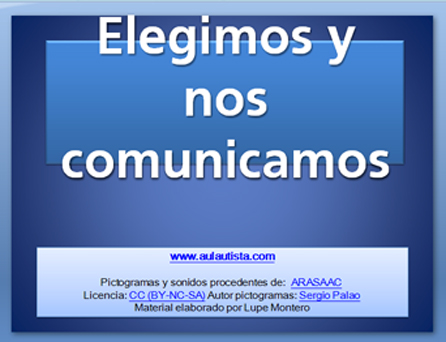 Comunicadores caseros con presentaciones de diapositivas. por Lupe Montero  en AULA AUTISTA