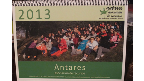 Calendario solidario de la Asociación ANTARES