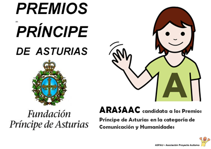 ARASAAC, candidato a los Premios Príncipe de Asturias 2013 en la Categoría de Comunicación y Humanidades
