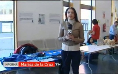 Telemadrid con las personas con autismo en el Polideportivo Dehesa de Navalcarbón, en las Rozas