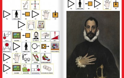 Guía accesible sobre 'El Griego de Toledo' con pictogramas de ARASAAC