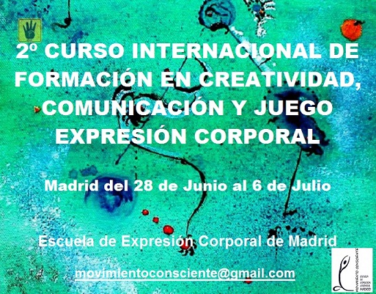 II Curso Internacional de Formación en Creatividad, Comunicación y Juego – Expresión Corporal