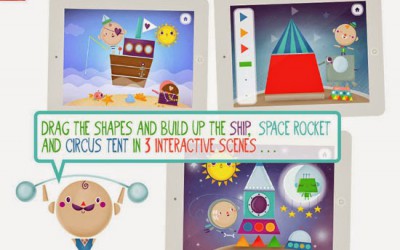 Divertida aplicación para trabajar las formas geométricas