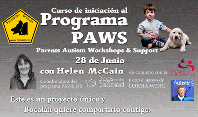 Perros para los niños con TEA: Curso de iniciación al Programa PAWS