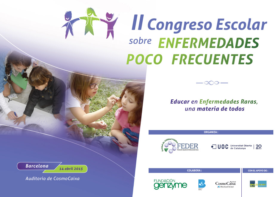 Barcelona acogerá el II Congreso Escolar sobre Enfermedades Poco Frecuentes