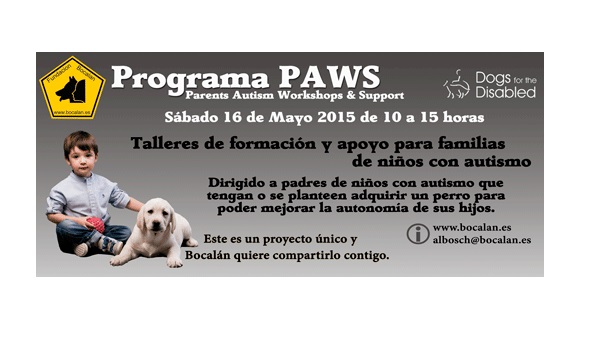 Fundación Bocalán celebra el sábado un nuevo taller de formación Paws para familias de niños con autismo