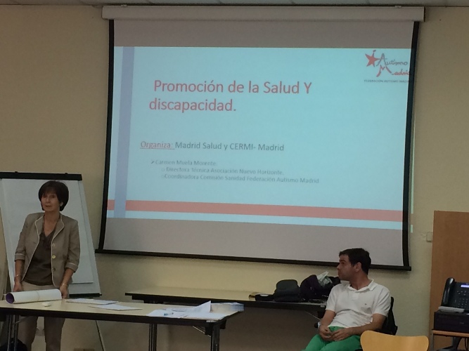 Autismo Madrid participa en los cursos de formación de Madrid Salud y CERMI Madrid