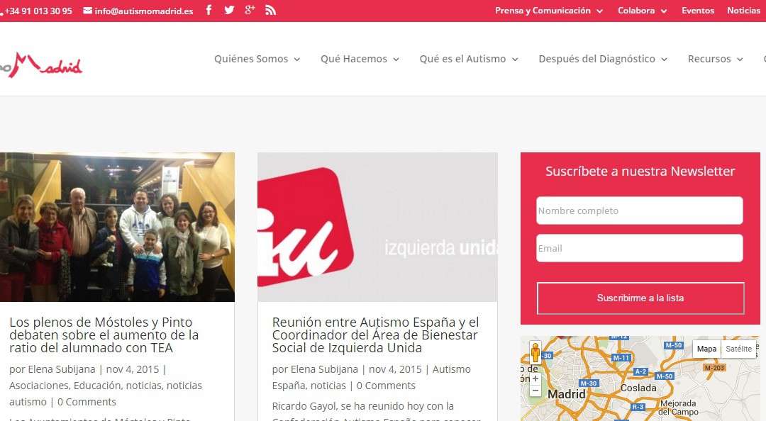 La Federación Autismo Madrid estrena nueva página Web
