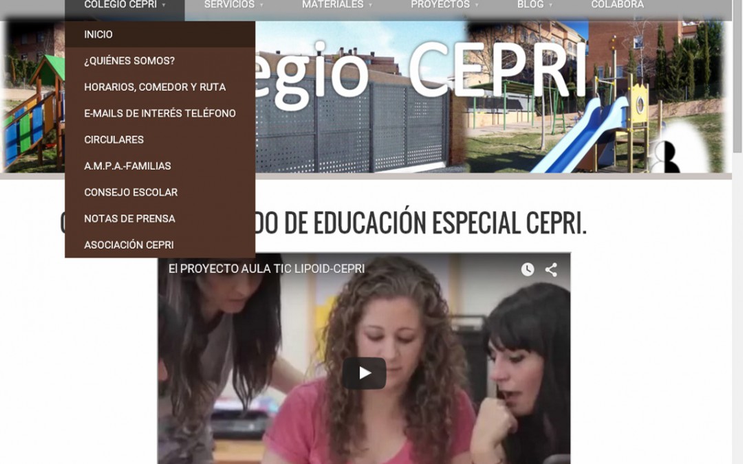 El Colegio C.E.E. CEPRI estrena nueva página web