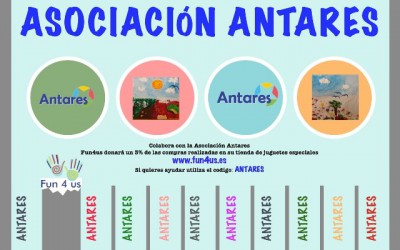La empresa de juguetes FUN4US colabora con la Asociación Antares