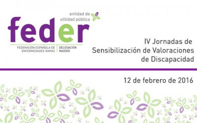 FEDER Madrid celebra mañana las IV Jornadas de Sensibilización de Valoraciones de Discapacidad