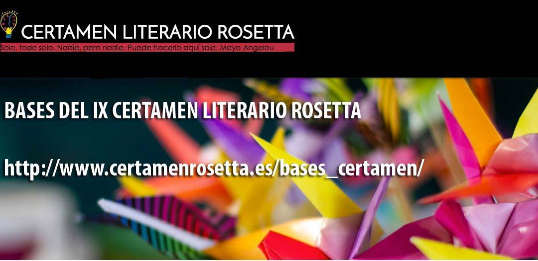 IX edición del Certamen literario Rosetta