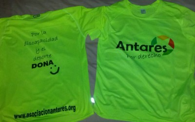 Corre en tus próximas pruebas con la camiseta de la Asociación Antares