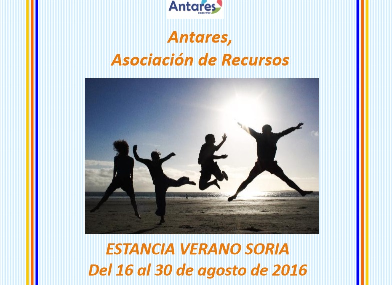 Plazas disponibles para la estancia de verano que la Asociación Antares ha organizado en Soria