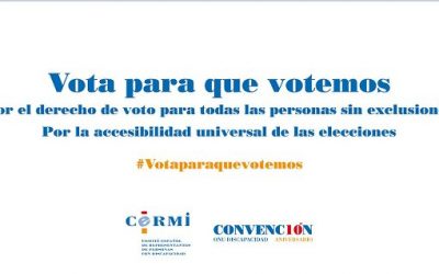 Concentración cívica en Madrid para exigir el derecho al voto de todas las personas con discapacidad