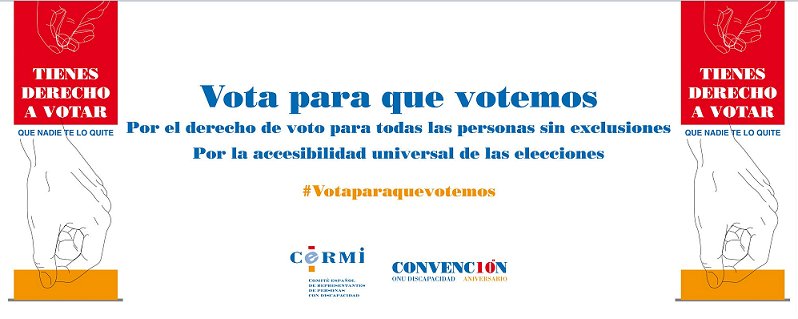Concentración cívica en Madrid para exigir el derecho al voto de todas las personas con discapacidad