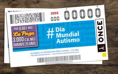 El 2 de abril, cupón de la ONCE por el Día Mundial de Concienciación sobre el Autismo