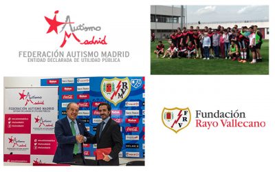 Federación Autismo Madrid firma un convenio de colaboración con la Fundación Rayo Vallecano