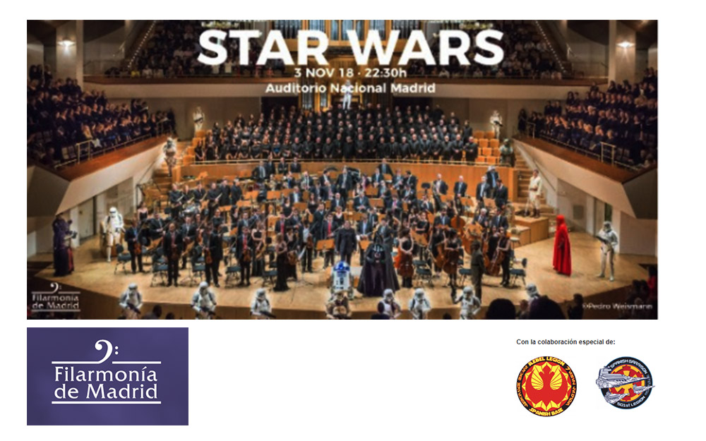La música de STAR WARS en el Auditorio Nacional con fila 0 a beneficio de Autismo Madrid