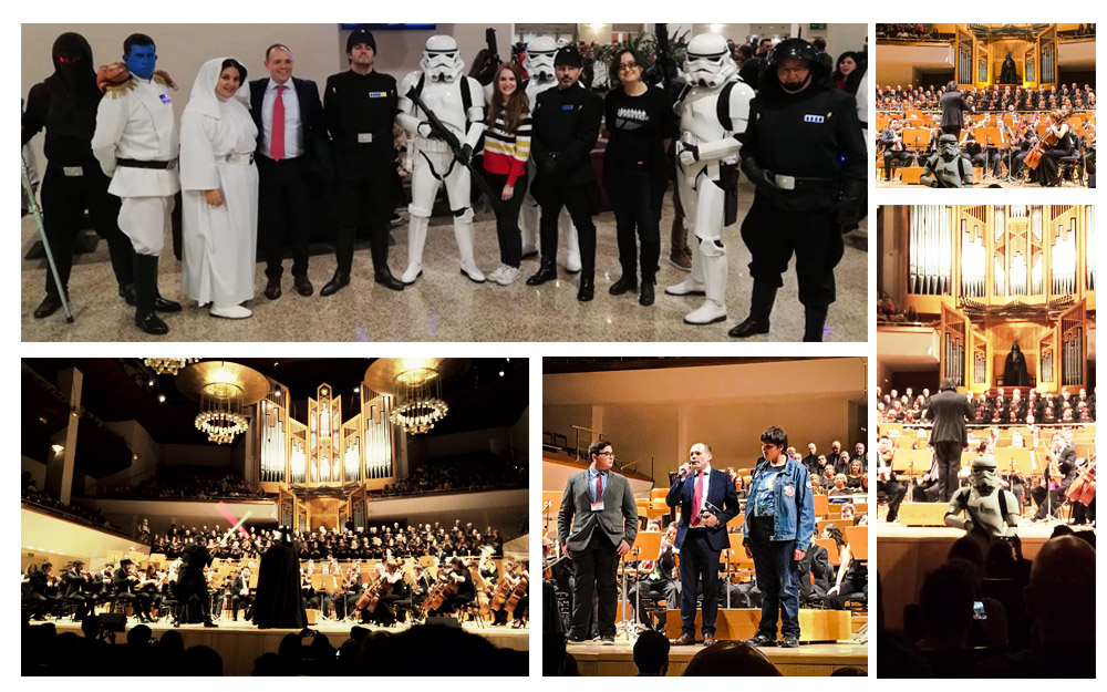 Gran éxito del concierto con música de Star Wars con fila 0 a beneficio de Autismo Madrid