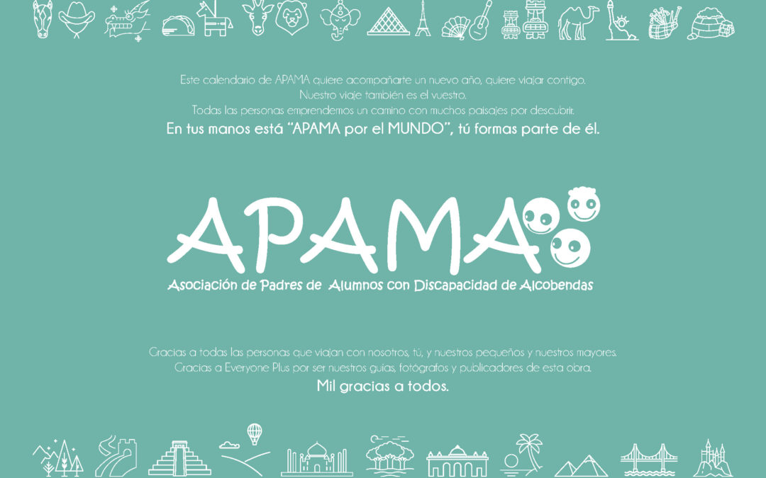 APAMA presenta su calendario solidario para 2019