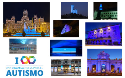 Decenas de edificios se iluminan de azul en la Comunidad de Madrid por el Autismo
