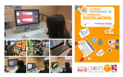 Comienzan las prácticas laborales con apoyo en empresas del programa de formación de Fundación Quinta