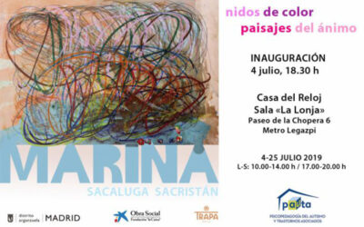 La artista con autismo, Marina Sacaluga, inaugura su exposición ‘Nidos de color, paisajes de ánimo’