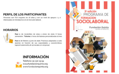 3ª edición del Programa de Formación Sociolaboral de Fundación Quinta