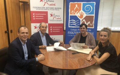 Autismo Madrid y el Colegio Profesional de Fisioterapeutas firman un convenio marco de colaboración