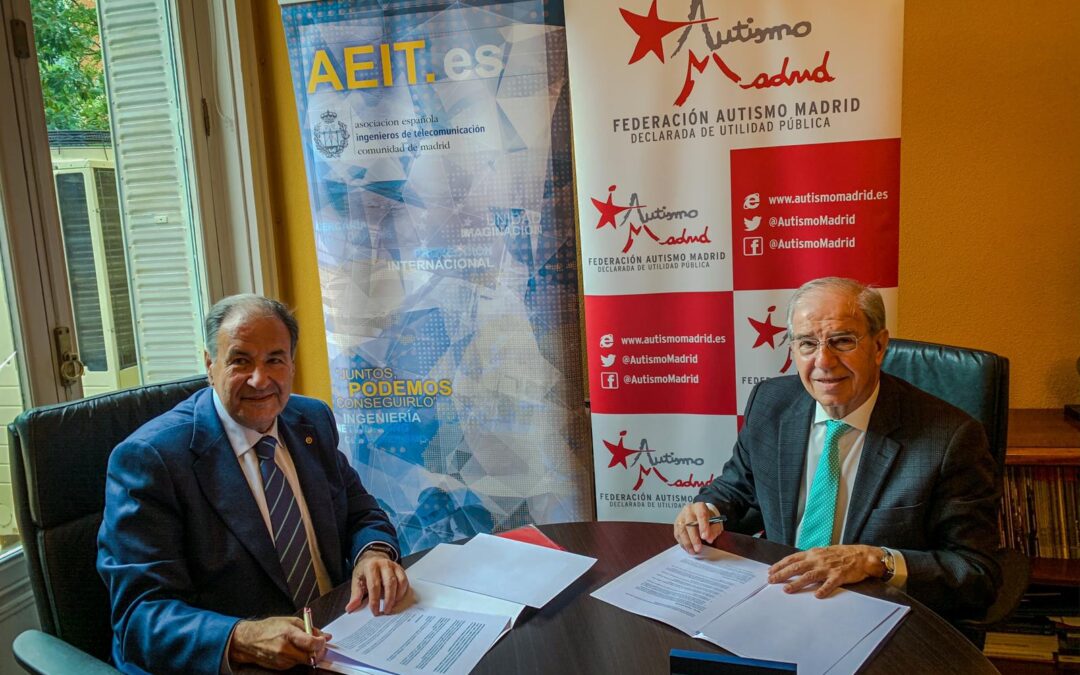 Autismo Madrid firma un convenio con la Asociación española de ingenieros de telecomunicación en la CAM