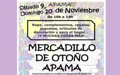 Mercadillo de Otoño de la Asociación APAMA