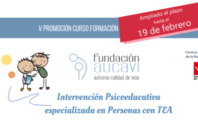 Ampliado el plazo de matrícula para el curso «Intervención Psicoeducativa especializada en Personas con TEA»