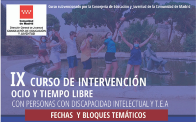 Curso de Intervención en ocio y tiempo libre con personas con discapacidad intelectual y TEA