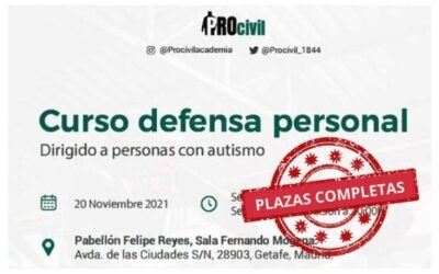 Curso defensa personal dirigido a personas con autismo