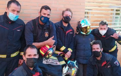Los bomberos de Las Rozas visitan el CEE CEPRI