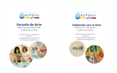 Últimas plazas en dos Escuelas Creativas, de la Asociación Argadini, para el curso 2022-2023