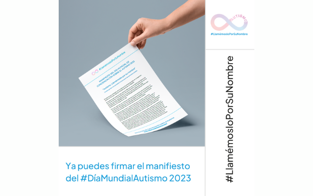Ya puedes firmar el manifiesto del #DíaMundialAutismo 2023