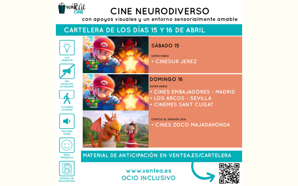 Sesión de cine neurodiverso – 16 de abril