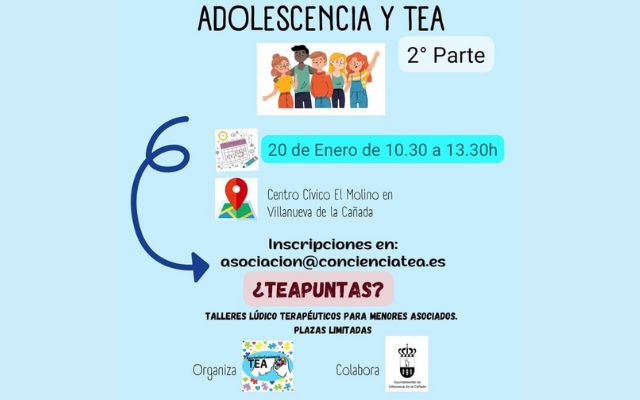 «Adolescencia y TEA – 2ª parte» ofrecido por ConcienciaTEA
