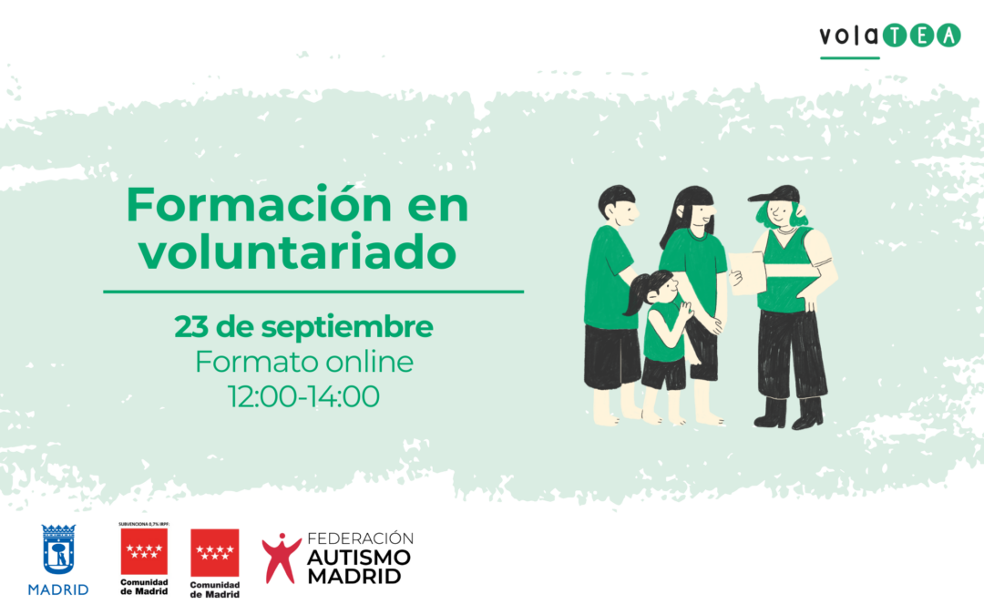 Próxima formación en voluntariado específico en TEA el lunes 23 de septiembre