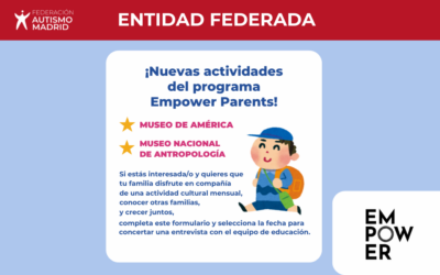 Nuevas actividades culturales del programa Empower Parents para niños y niñas con autismo