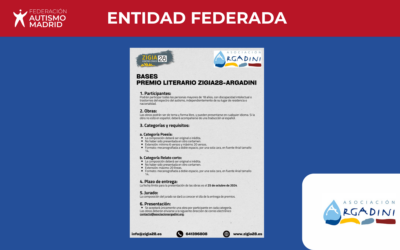 Convocatoria de premios literarios de poesía y relato corto para personas con autismo de Argadini y Zigia28