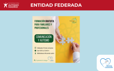 La Asociación Conciencia TEA y el Ayuntamiento de Galapagar organizan una formación gratuita para profesionales y familiares de personas autistas